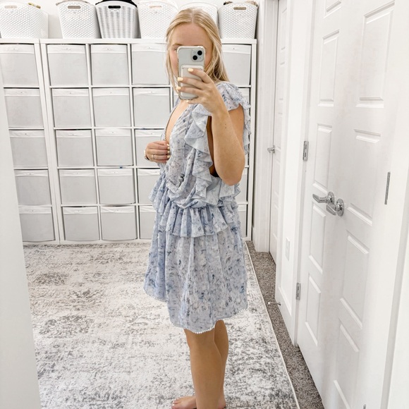 IXIAH Ruffle Tassel Mini Dress - Picture 3 of 8